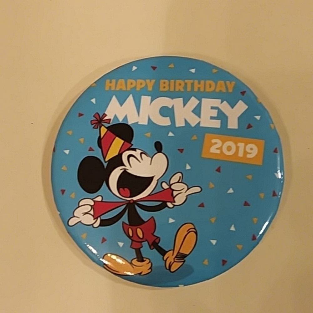 Disney Mickey Mouse Birthday Celebration 2019 Button
